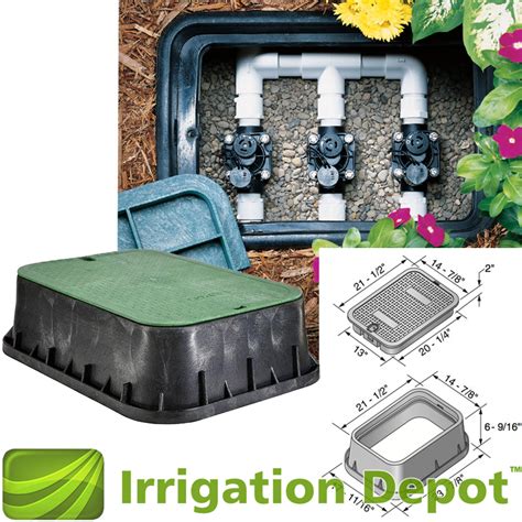 irrigation junction box|irrigation box home depot.